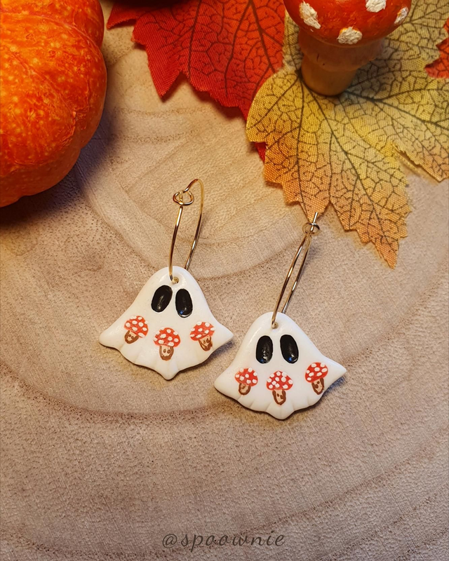 Boucles d'oreilles Fantômes Champignons