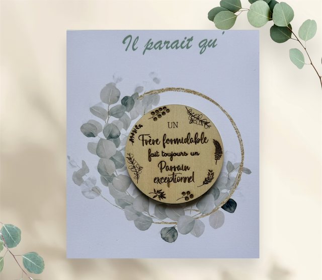 Aimant parrain marraine 