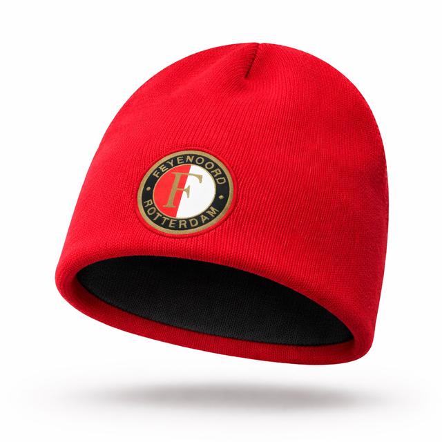 Feyenoord peuter beanie - Rond logo - Rood