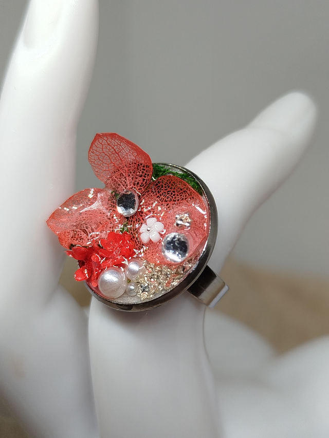 Bague Sissi coloris rouge
