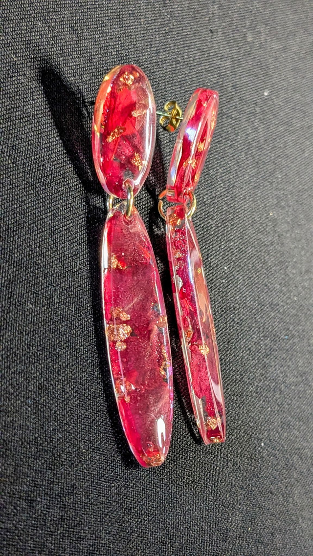 Boucles d'oreilles Pétales de roses