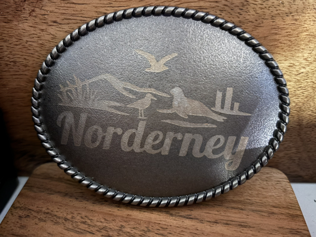 Buckle Oval Silber oder Messing inklusive Wunschgravur 