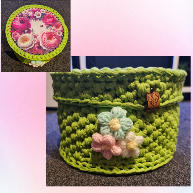 Körbchen mit Holzdeckel