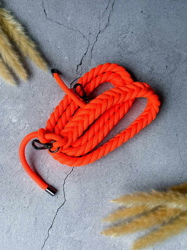 Bag Strap Braided (S) | neon orange | Polyester | Taschengurt