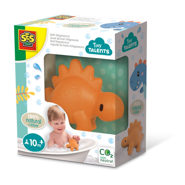 SES Tiny Talents Bad Stegosaurus 100% natuurlijk rubber