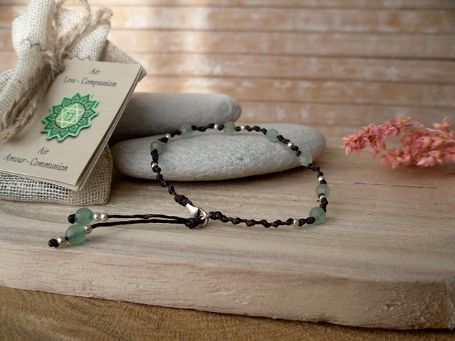 Bracelet chakra du coeur en Aventurine