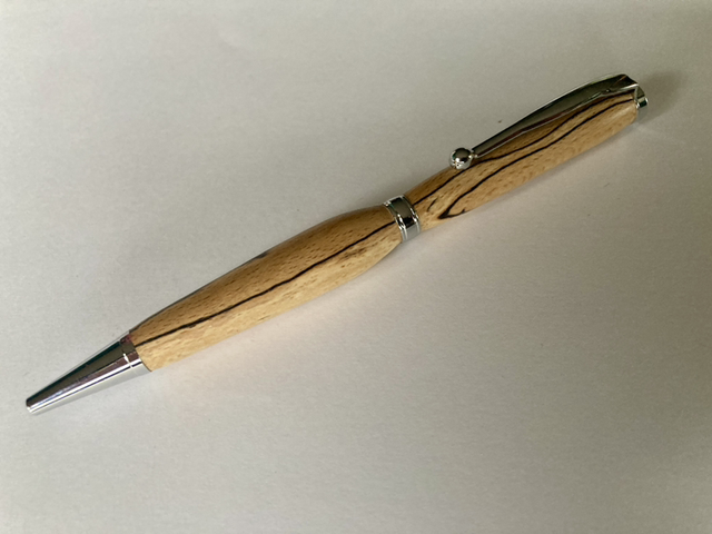 Spalted beech twist pen