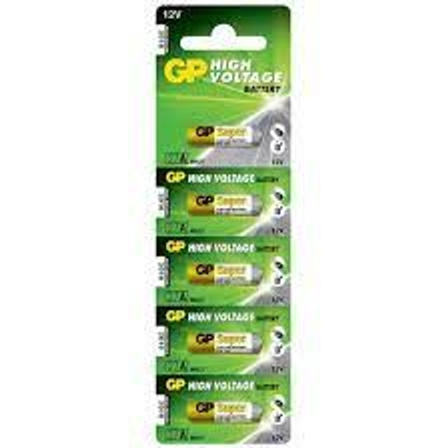 27A 12 Volt GP Alkaline Battery (Pack 5)