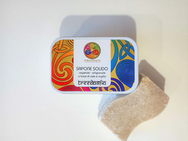 Sapone Solido Ambra e Cedro – saponetta con olio di Zucca by Anima Serena 85 gr