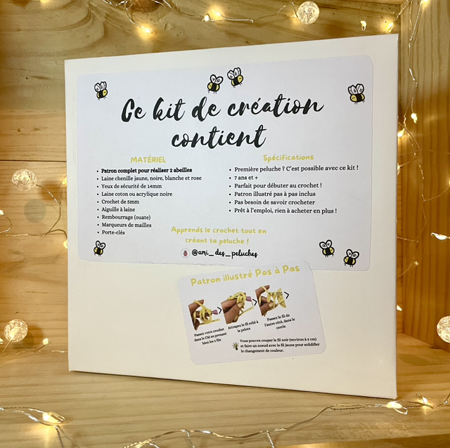 Kit de création au crochet - Abeilles