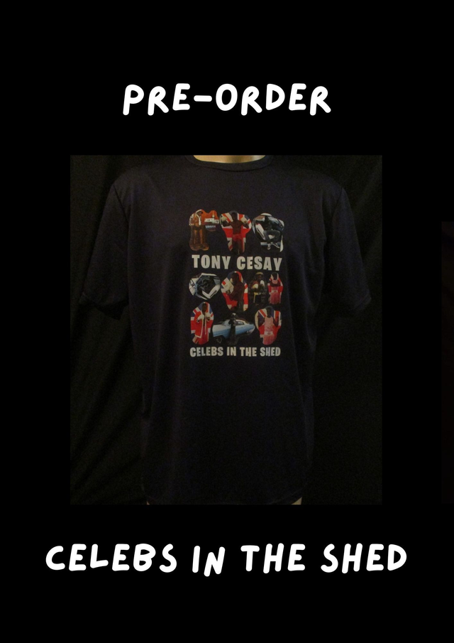 Tony Cesay ABA Champion Boxer Picture T-Shirt (White Bubble Logo) ADULT 100% Polyester Crew Neck NAVY BLUE (PRE-ORDER SIZE) Top BUY NOW