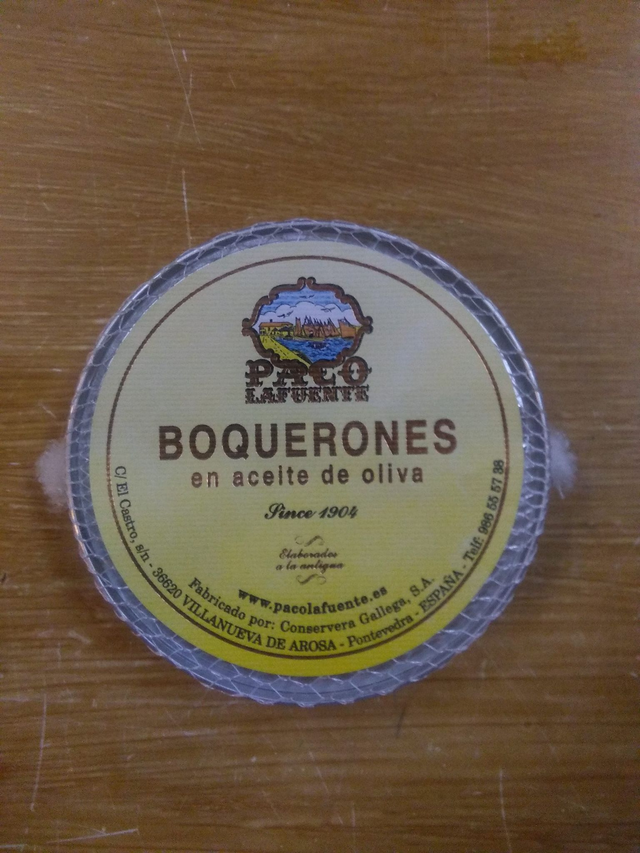 Boquerones en aceite de oliva PACO LAFUENTE