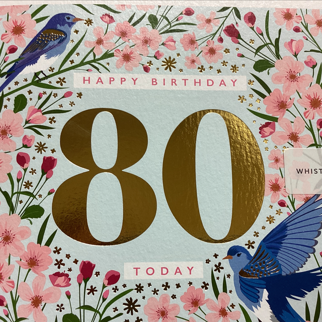 Birthday Age 80th WF