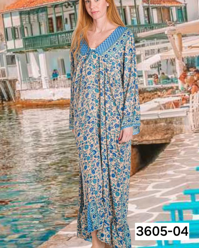 Φόρεμα μακρύ silk touch 