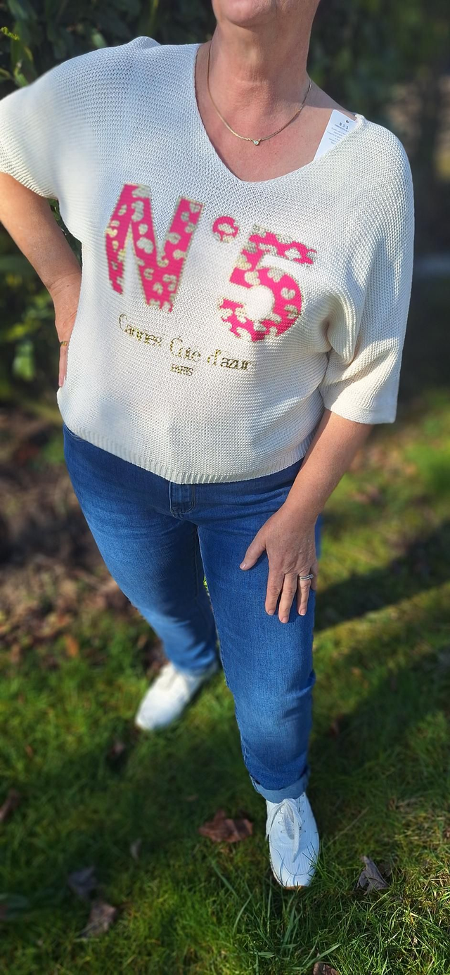 pull n°5 beige