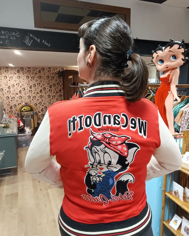 Veste universitaire Teddy " we can do it"