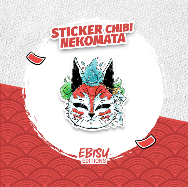 Sticker Chibi Nekomata