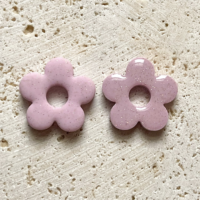 Aria I Pampille Réversible - Pink Glow