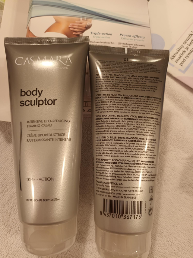 Redukcia tuku, celilitída a formovanie postavy - 2x 200 ml telový krém s trojitým účinkom (cena za bal.)