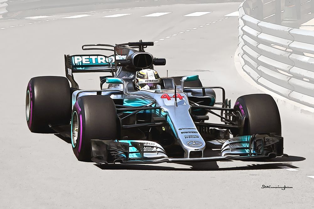 C170808 Mercedes AMG F1 W08 Lewis Hamilton #44 Monaco 2017
