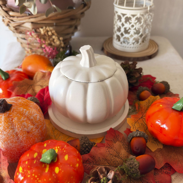  Vela aromática Calabaza Especiada. Diseño &quot;Calabaza&quot;. Ed. Samhain