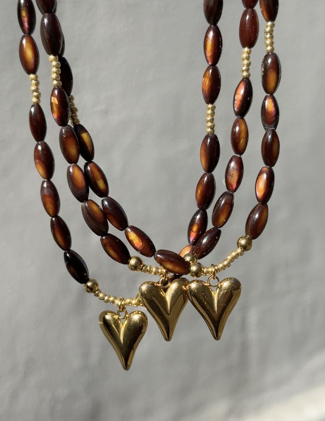 Collier Bohemia Marron