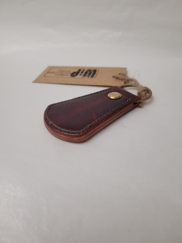 Large Leather Fan Key Fob - Coover - ML-002
