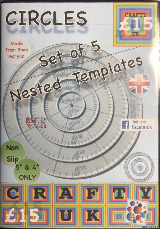 Circles 5 Nested 1" to 5"