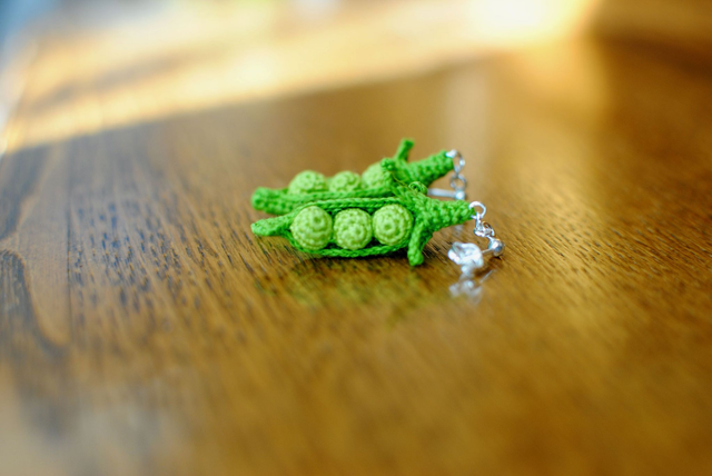 Boucles d&#039;oreilles &quot;Petits pois&quot;