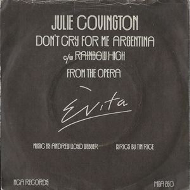 Julie Covington - Don&#039;t Cry For Me Argentina