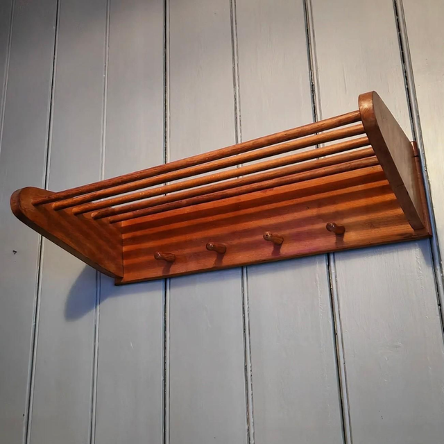 Mid Century Coat &amp; Hat Shelf SOLD! 