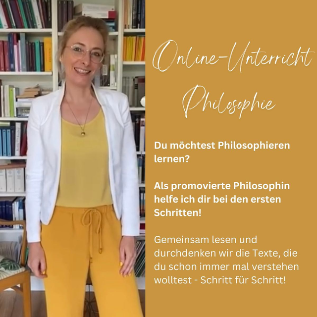 Online-Unterricht Philosophie