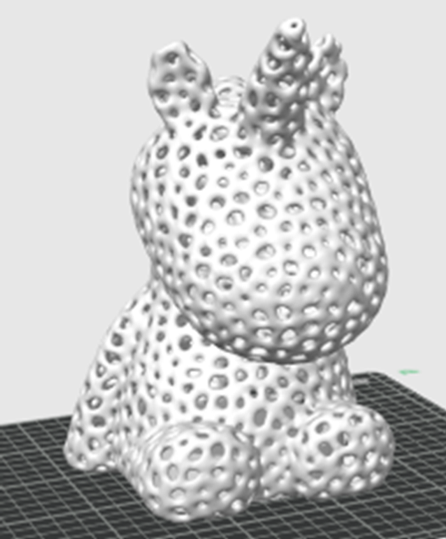 Voronoi Einhorn mit Beleuchtung
