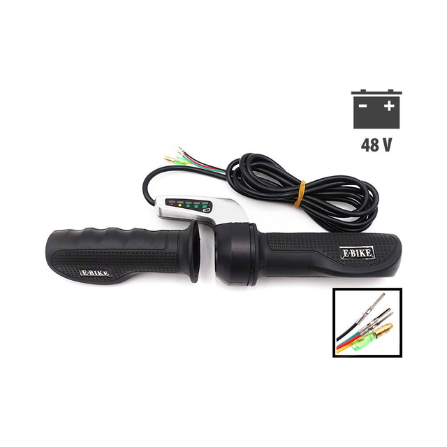 Poignée Accelerateur Draisienne 48v Indicateur Batterie