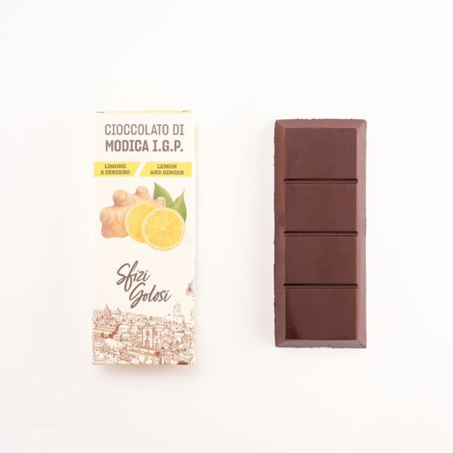 Cioccolato di Modica IGP – Limone e Zenzero 60g