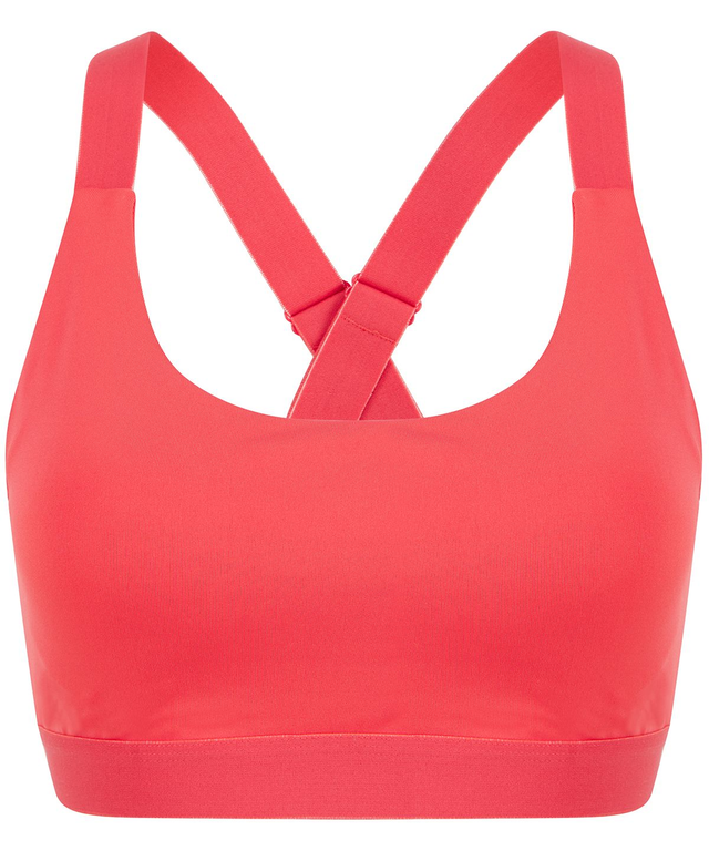Custom Sports Bra Hot Coral
