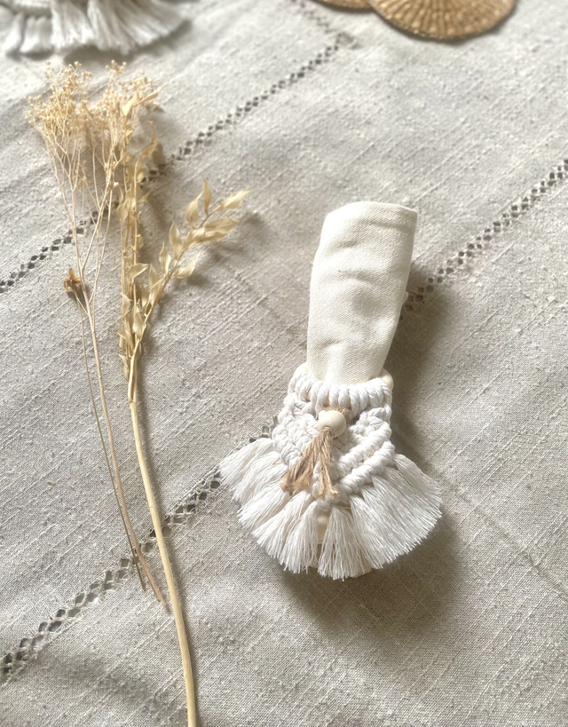 Rond de serviette collection Dolce Tavola – Blanc