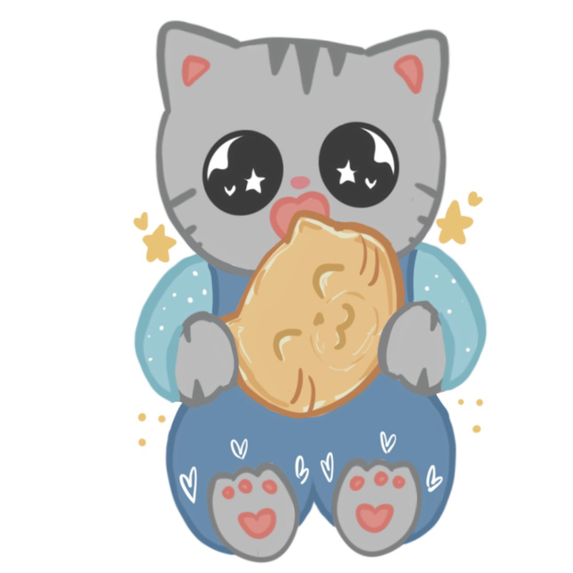 Original Art Keychain | Breadcat