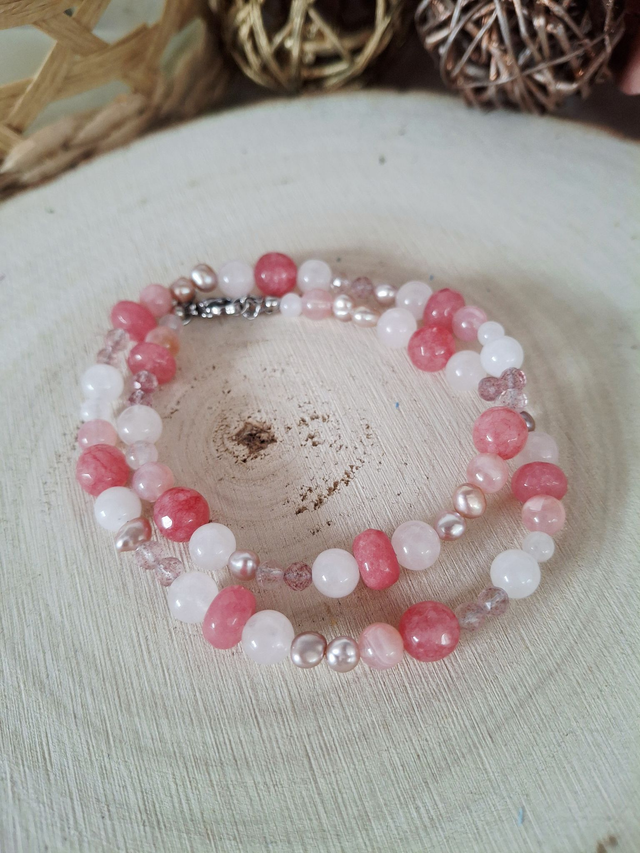 Collier Douceur rosée 