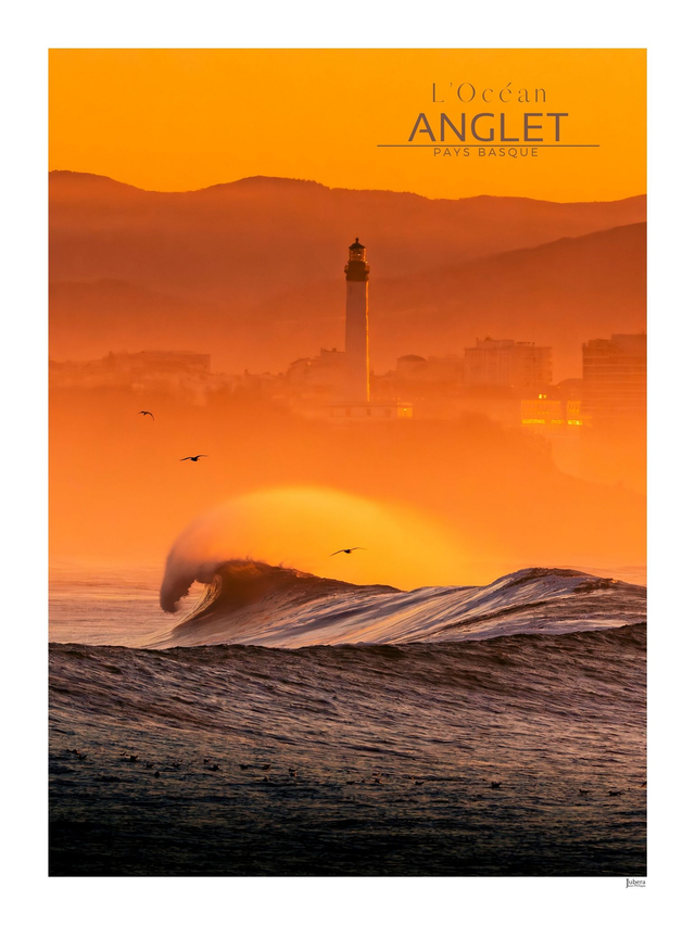 Affiche "Anglet – L’Océan en lumière, Pays Basque"