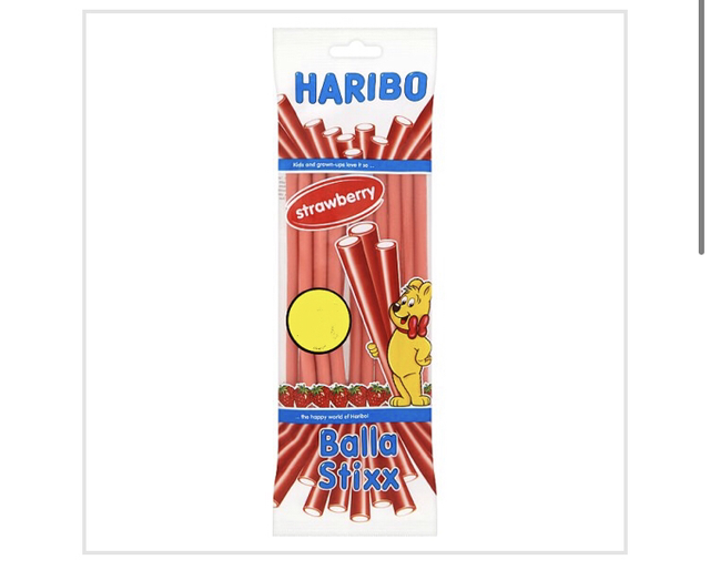 HARIBO Strawberry Balla Stixx Bag 140g