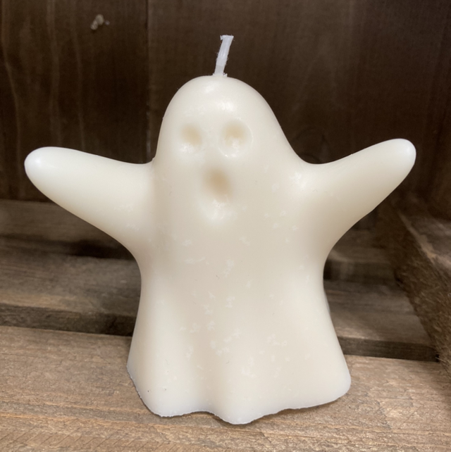 Handmade Spooky Yet Cute Ghost Candle – Custom Colour &amp; Scent Options 👻