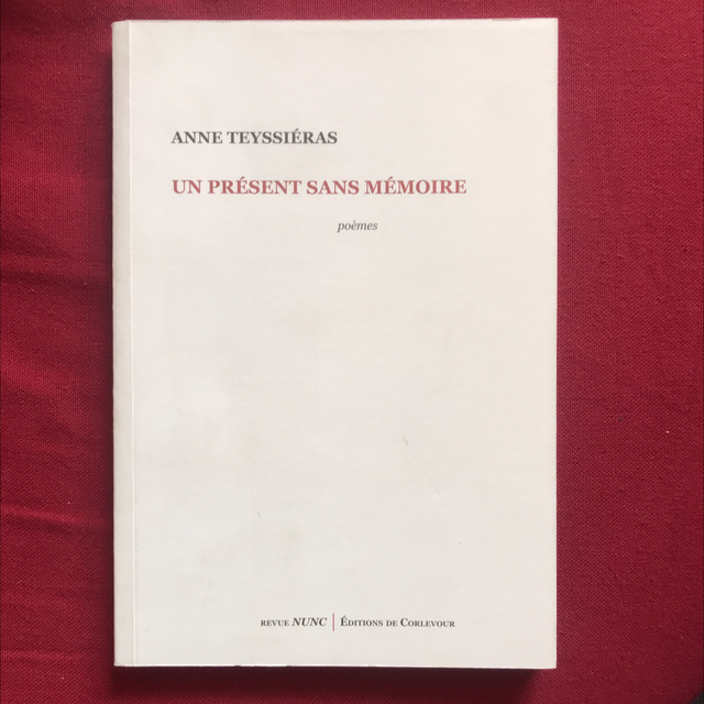 TEYSSIÉRAS Anne - Un présent sans mémoire 