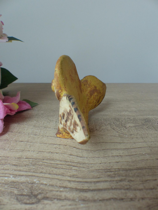 Chouette en céramique au sel signée Jacky Coville – Pièce artisanale française de l’atelier de Biot, objet de collection rare