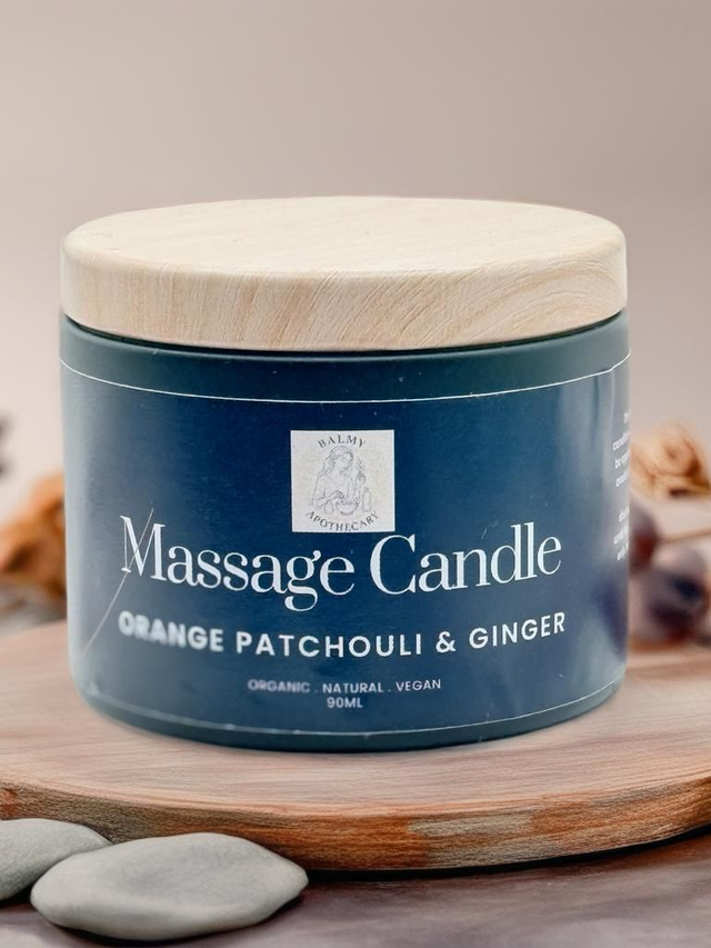 Massage Candle (Orange, Patchouli &amp; Ginger)