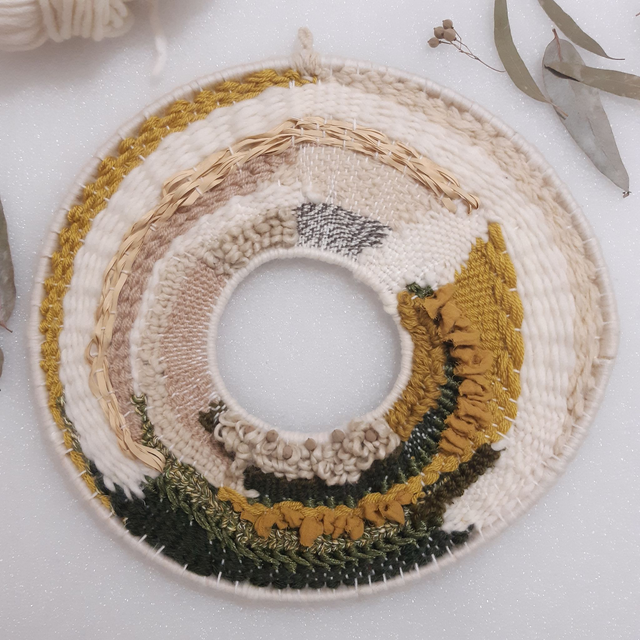 Tissage circulaire &quot;Graines de Tilleul&quot;