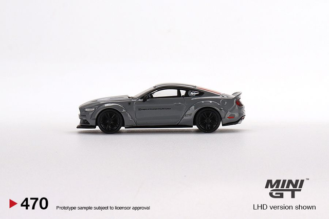 MGT00470 Mini GT 1/64 Ford Mustang GT LB-Works Grey (LHD)