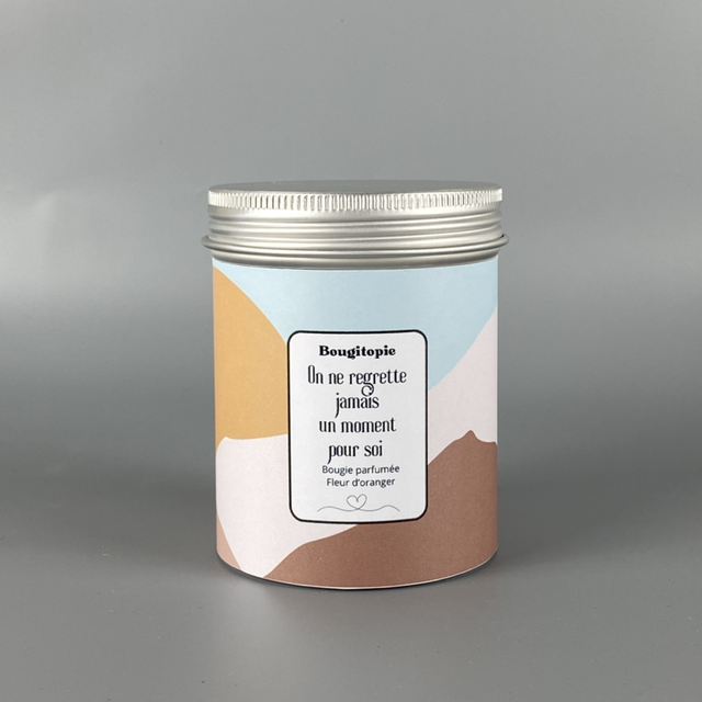 Bougie - On ne regrette jamais un moment pour soi 2 - Fleur d'oranger