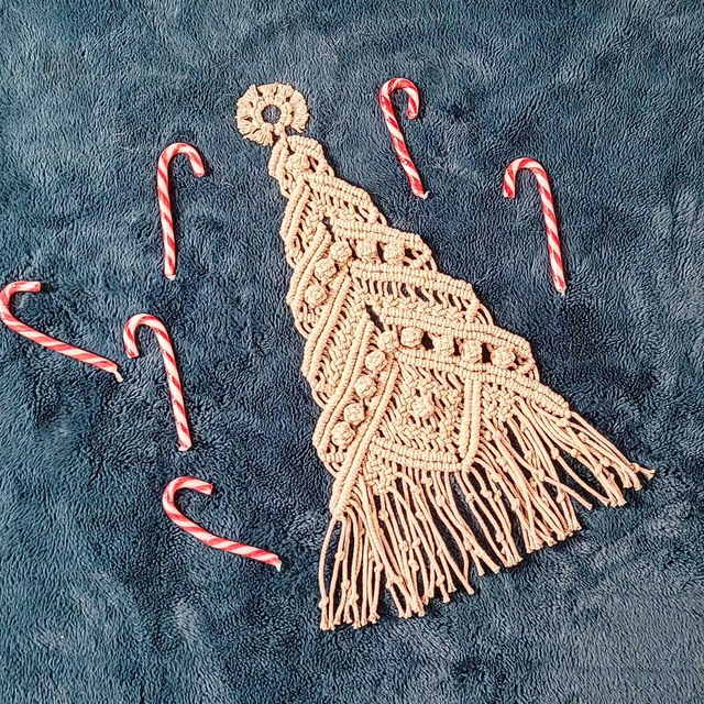 Sapin en Macramé &quot;Magie de Noël&quot;