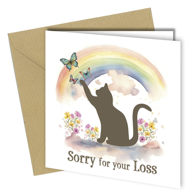 #355 Sorry For Your Loss | Cat Bereavement Card